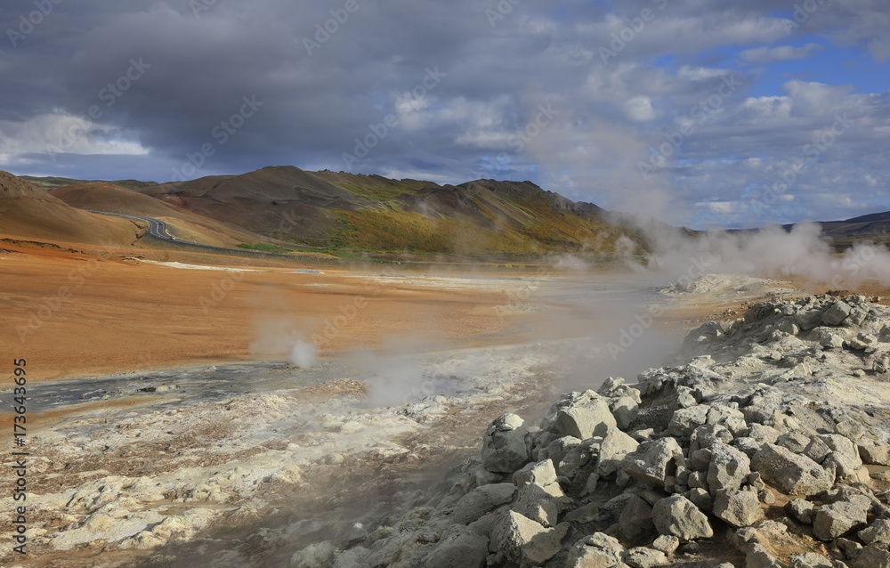 Hverir geothermal site in Iceland