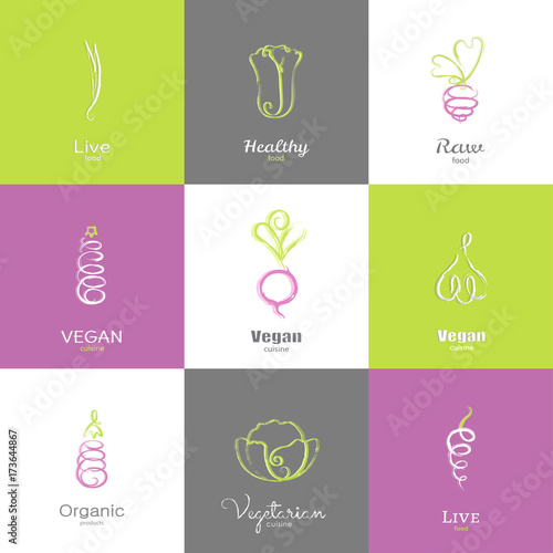 Logo series - Vegetables