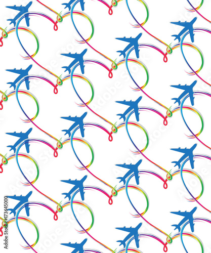 pattern aircraft with hearts