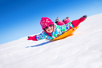 kid in winter time