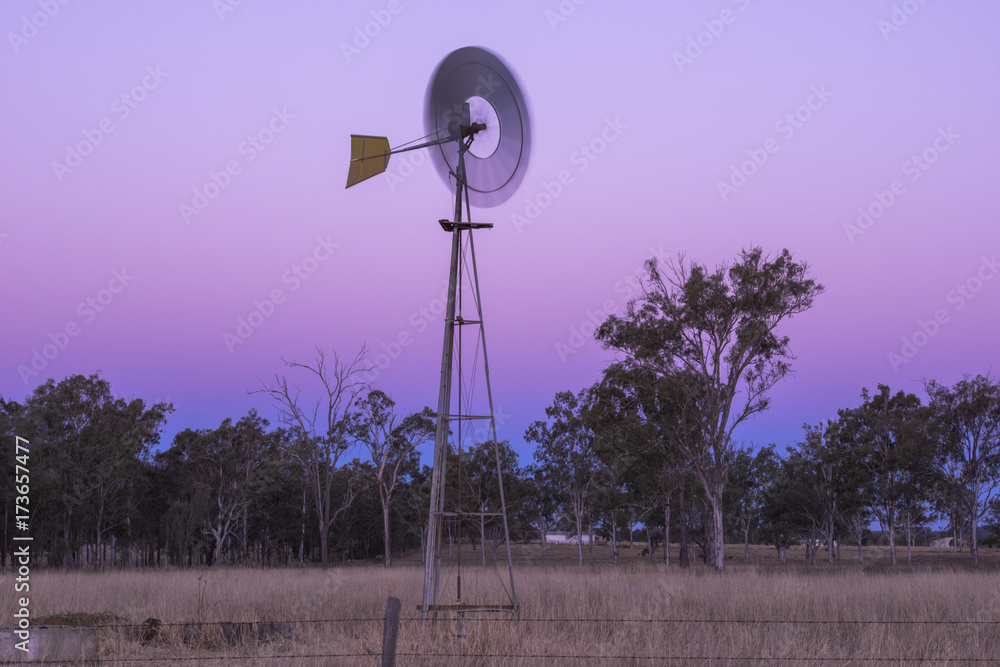 Windmill in a paddock