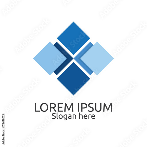 carpet floor tile wall logo icon. letter x box solar panel concept design template vector