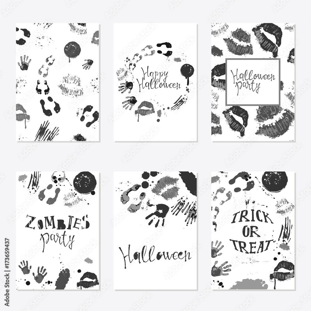 Vector set of Halloween poster Vector set of Halloween poster