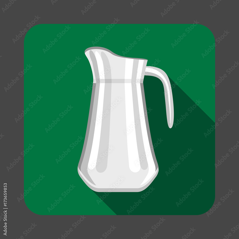 Jug concept background, cartoon style