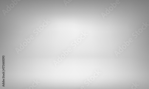 Fotografia, Obraz White studio background with spotlight gradient for premium, luxury product shooting