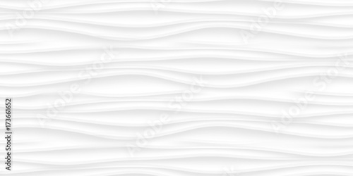 Fototapeta Naklejka Na Ścianę i Meble -  Line White texture. Gray abstract pattern seamless. Wave wavy nature geometric modern. On white background. Vector illustration