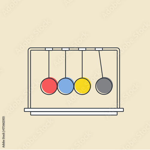 Vector of momentum balls icon
