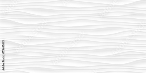 Fototapeta Naklejka Na Ścianę i Meble -  Line White texture. Gray abstract pattern seamless. Wave wavy nature geometric modern. On white background. Vector illustration