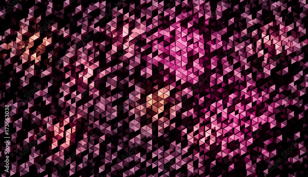 Fototapeta premium Triangles background. Red sbstract shapes.