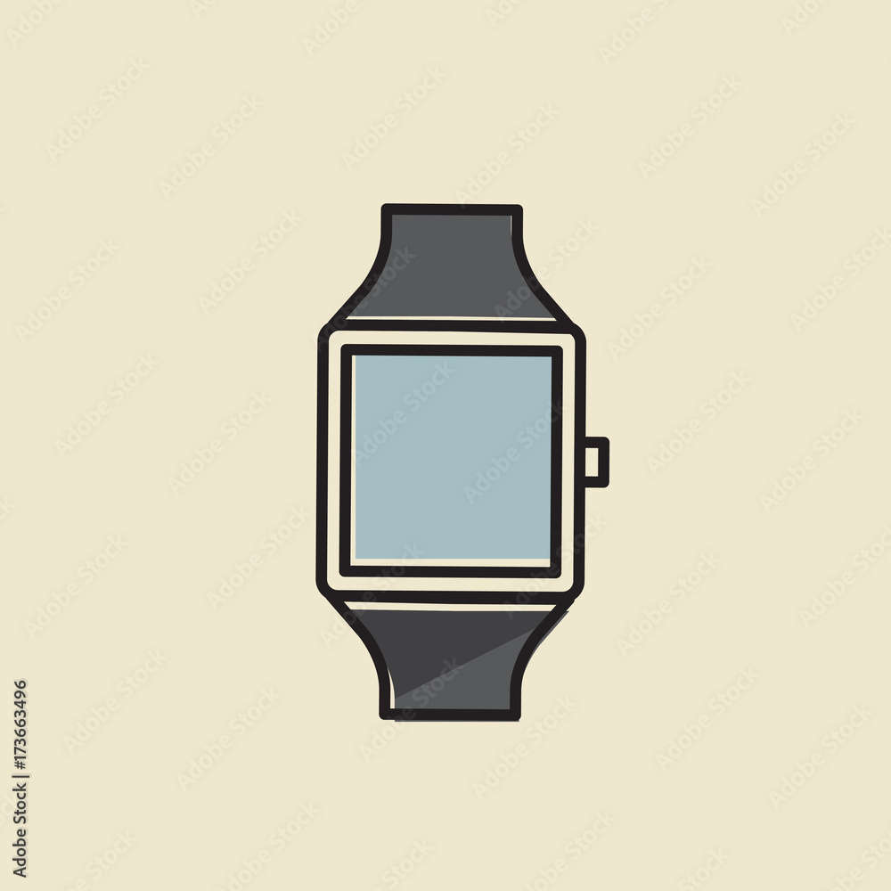 Obraz premium Illustration of digital watch icon