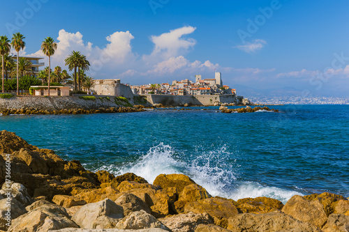 Seascape of Antibes in Provence France photo