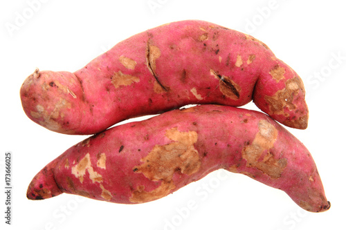 sweet potatoes isolated