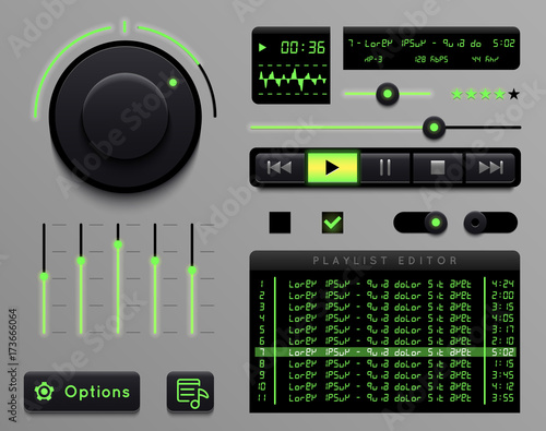Audio player template.