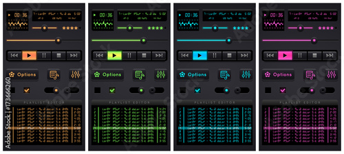Audio player template.
