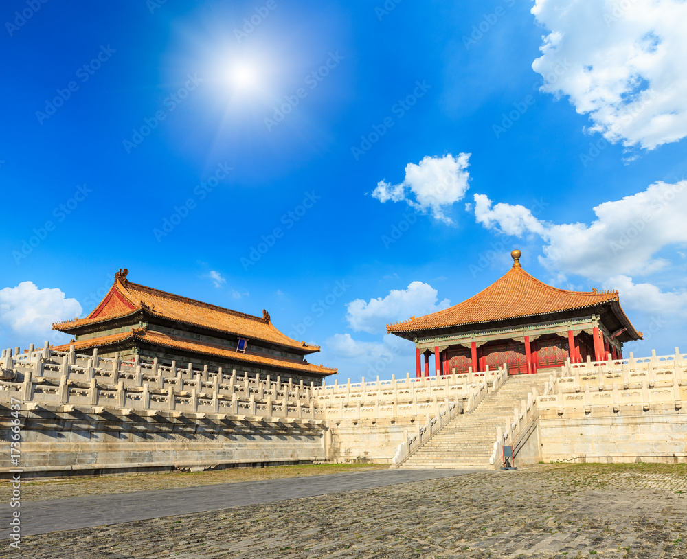 Obraz premium The world famous historical and cultural monument,Beijing Forbidden City,China