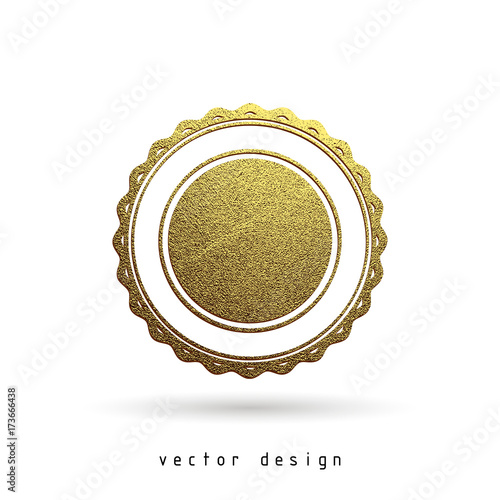 rubber stamp gold illustration