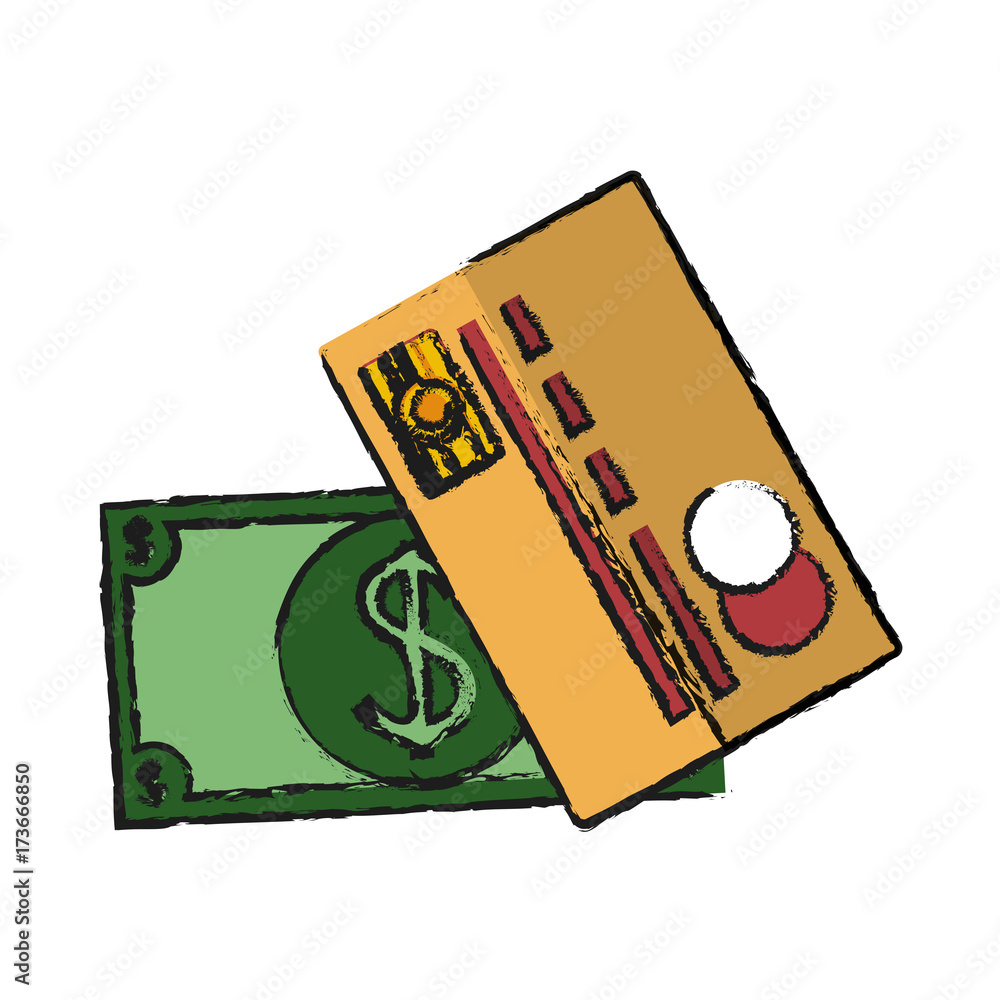 cash and credit card vector icon illustration graphic design cash and credit card vector icon illustration graphic design