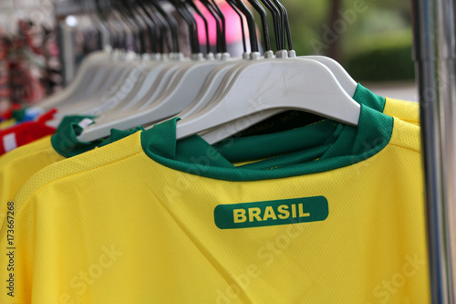 t-shirts with the text BRASIL which means Brazil for sale in the
