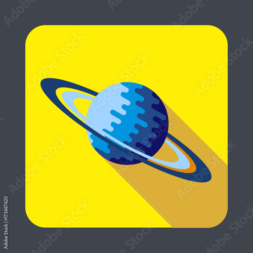 Saturn planet concept background, cartoon style