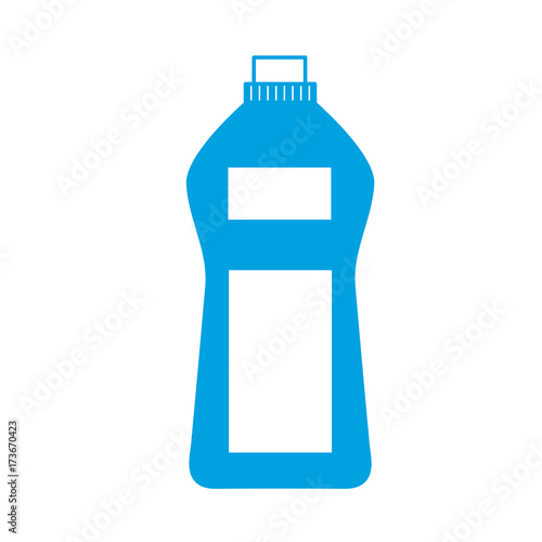 silhouette bottle soap object to clean clothes