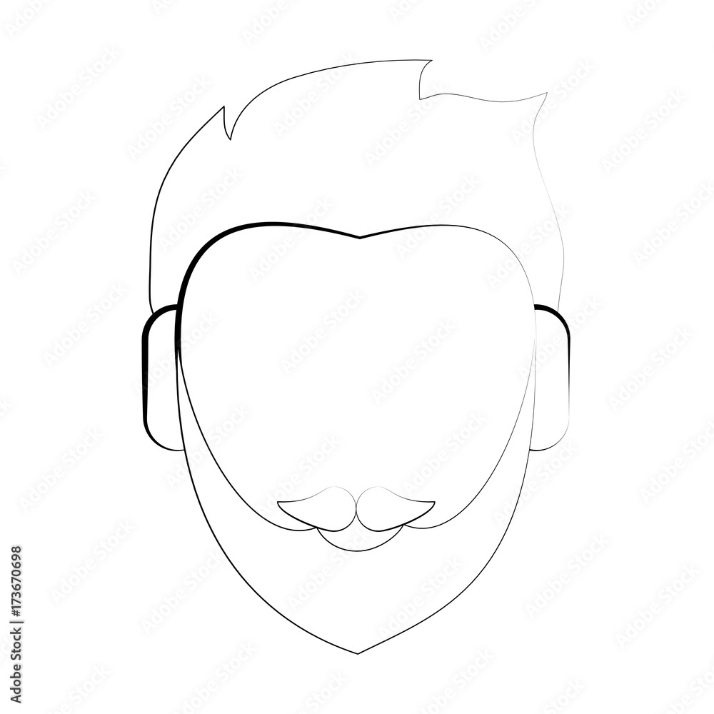 Faceless man character icon vector illustration graphic design Faceless man character icon vector illustration graphic design