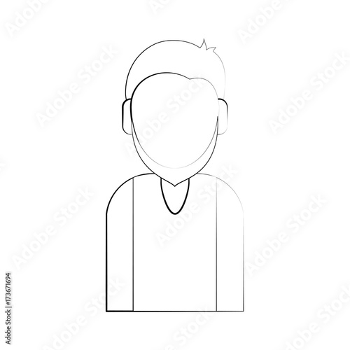 avatar man character icon vector illustration graphic design