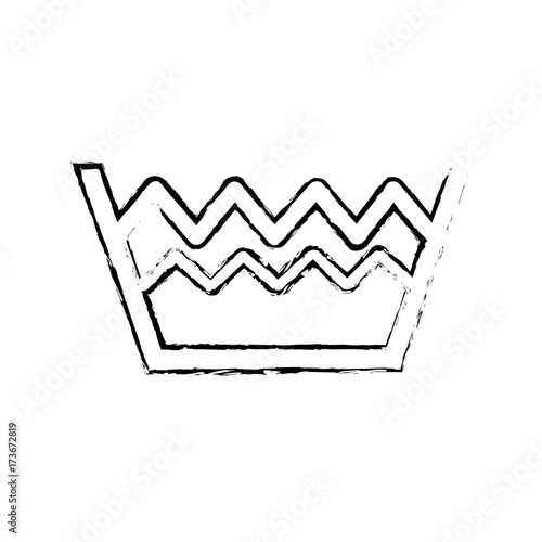 figure pail with water level to clean clothes