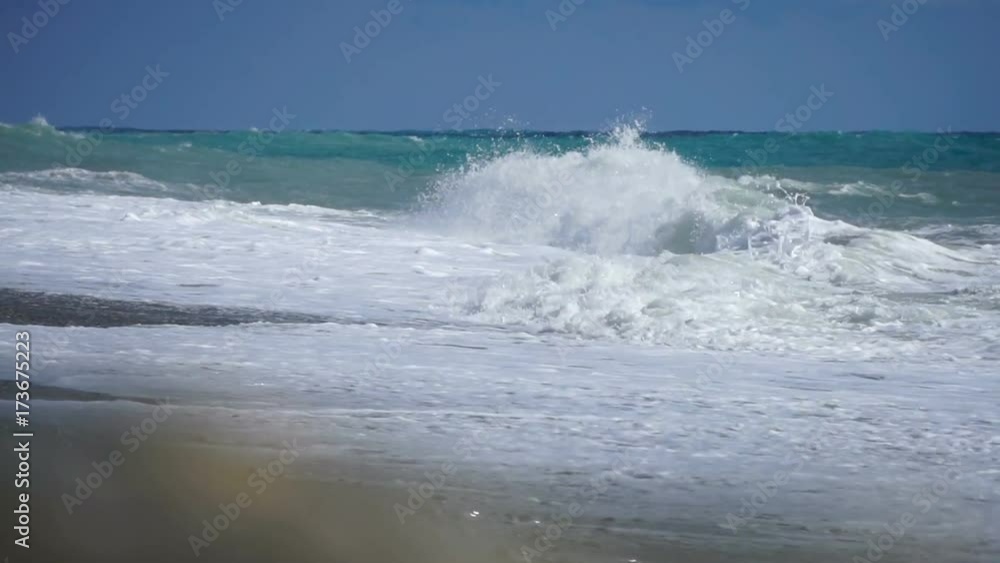 Sea surface shot with static cam, beautiful waves, seamless loop, high definition. Sea surface shot with static cam, beautiful waves, seamless loop, high definition.