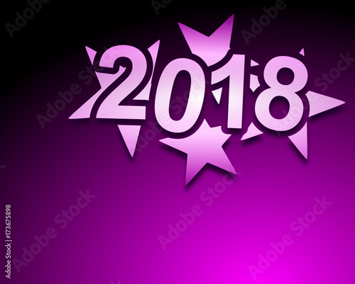 bonne année 2018 vecteur