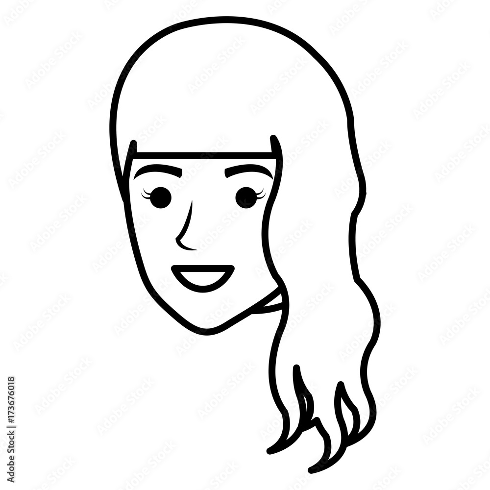 beautiful woman head avatar character beautiful woman head avatar character
