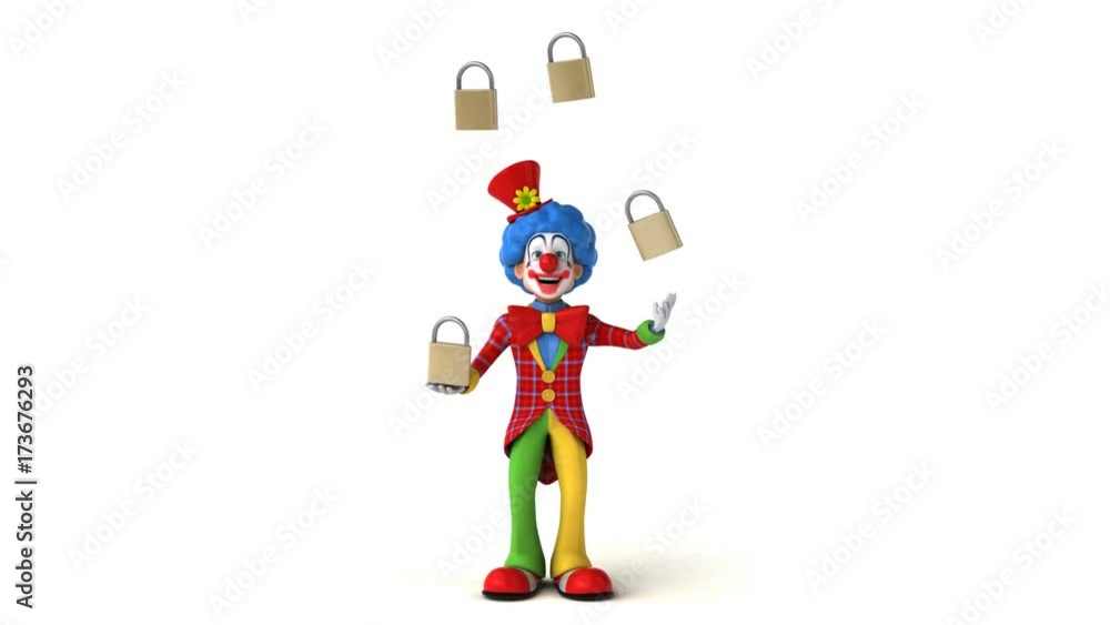 Clown juggling - 3D Animation Clown juggling - 3D Animation