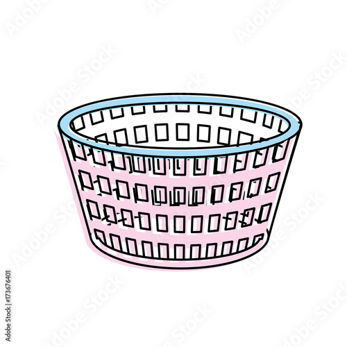 basket to dirty clothes and domestic housework