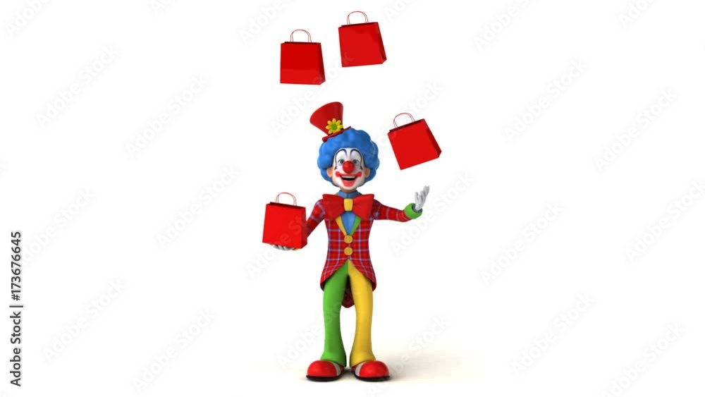 Clown juggling - 3D Animation Clown juggling - 3D Animation