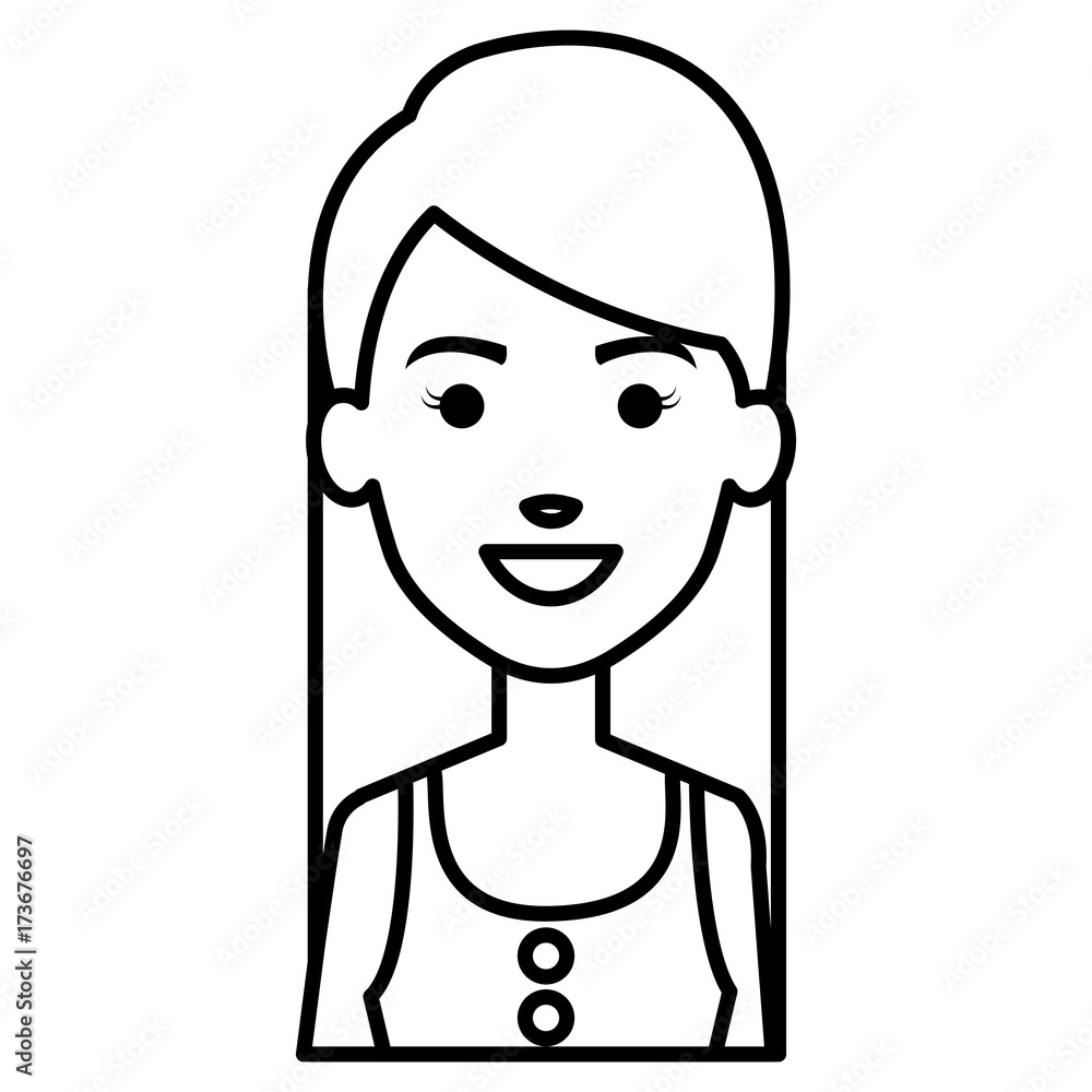 beautiful woman avatar character