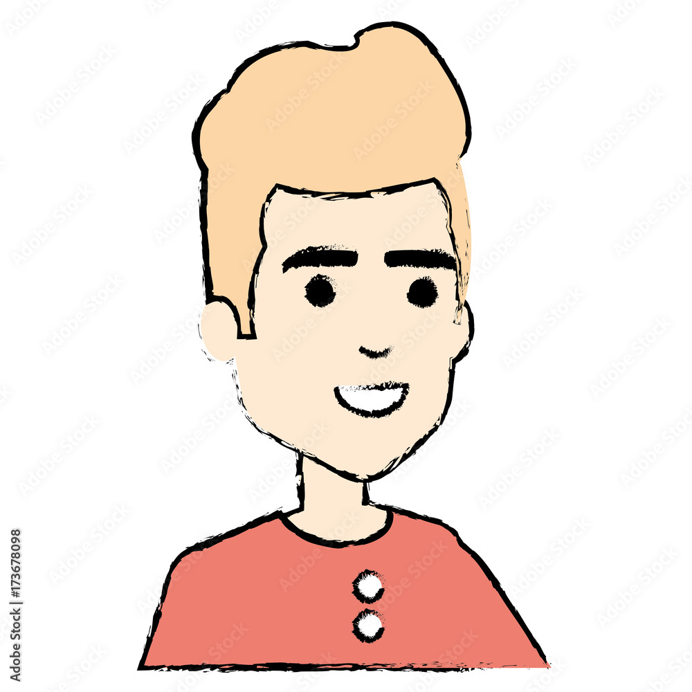 young man avatar character vector illustration design young man avatar character vector illustration design
