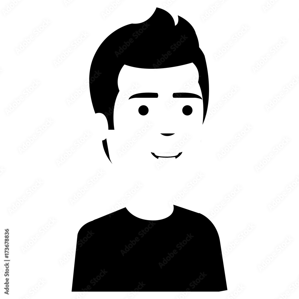 young man avatar character vector illustration design young man avatar character vector illustration design