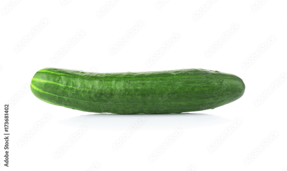 Fresh cucumber on white background Fresh cucumber on white background