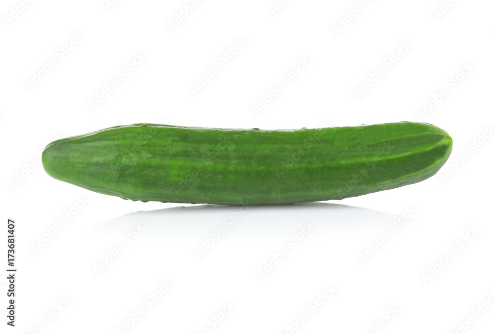 Fresh cucumber on white background Fresh cucumber on white background