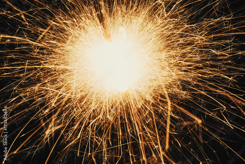 Close-Up Of Sparkler During Night