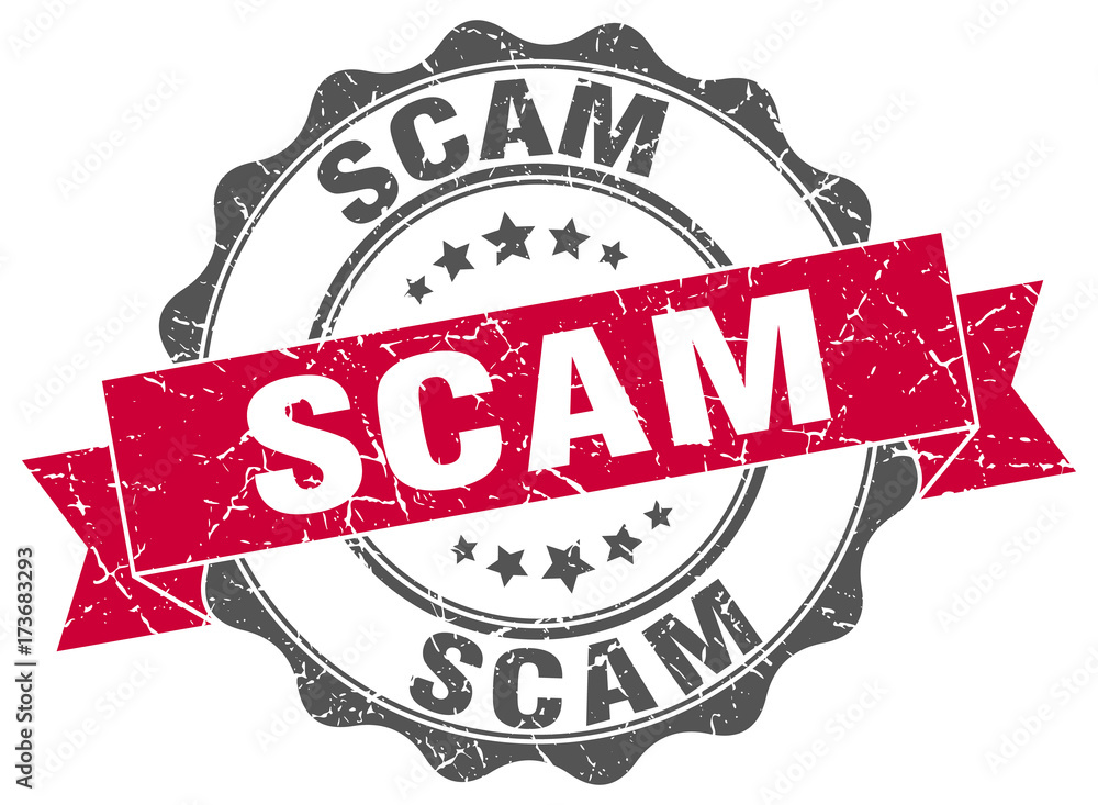 Obraz premium scam stamp. sign. seal