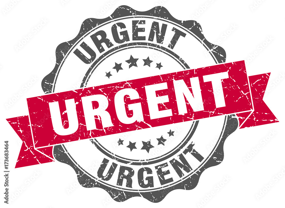 Obraz premium urgent stamp. sign. seal