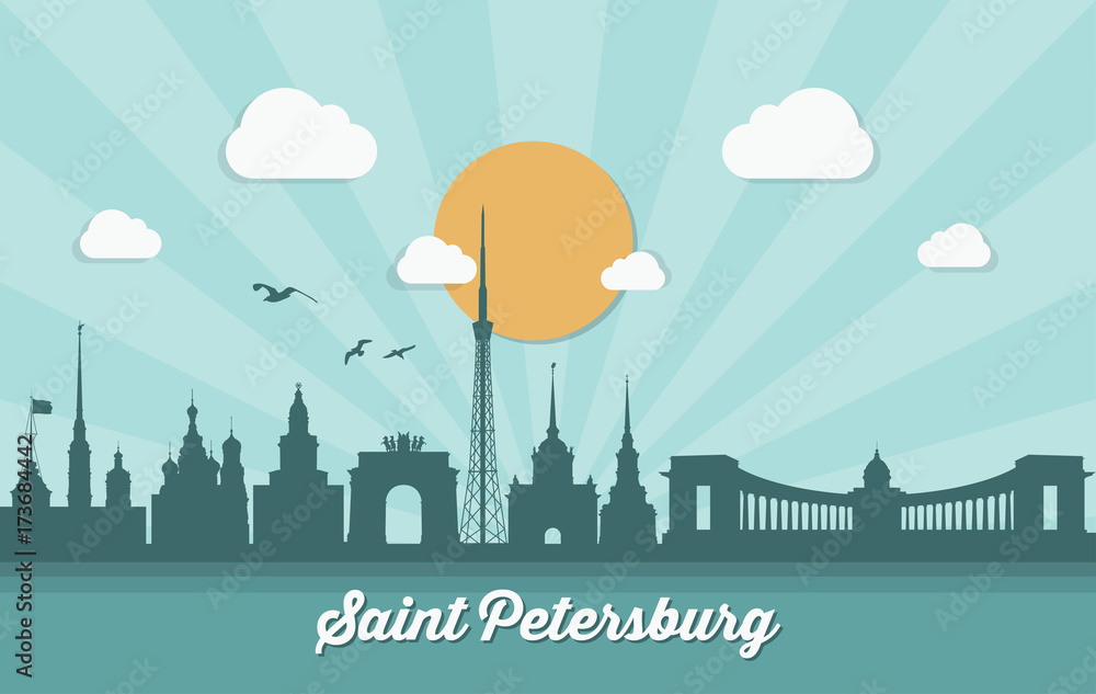 Saint Petersburg skyline