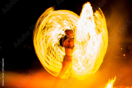 Bild auf Leinwand Wheel of Fire