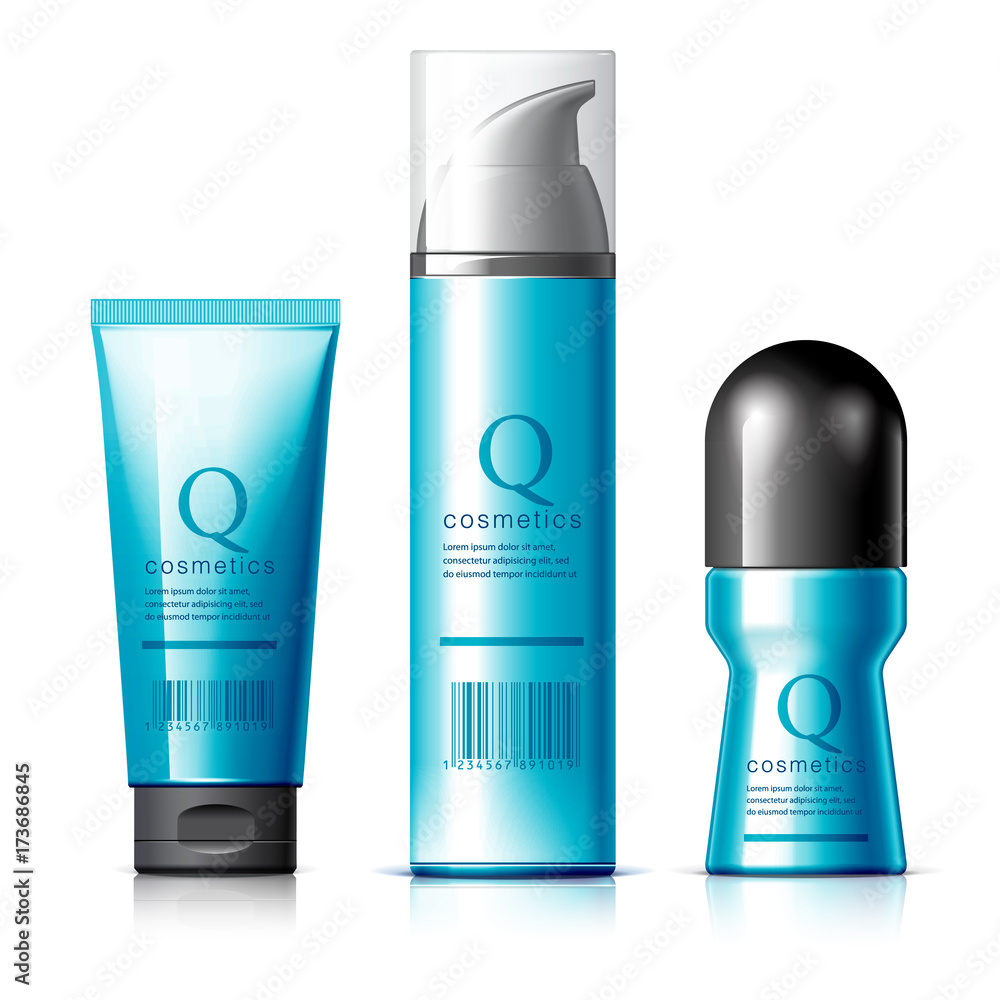 Set of Realistic cosmetic bottle Set of Realistic cosmetic bottle