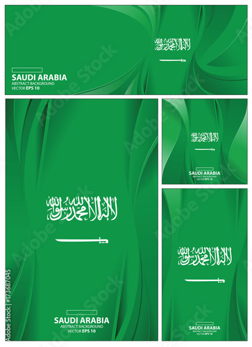 Abstract Saudi Arabia Flag Background