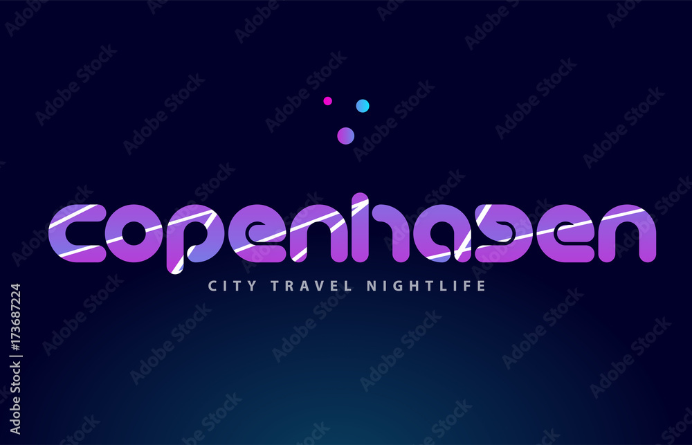 copenhagen european capital word text typography design copenhagen european capital word text typography design