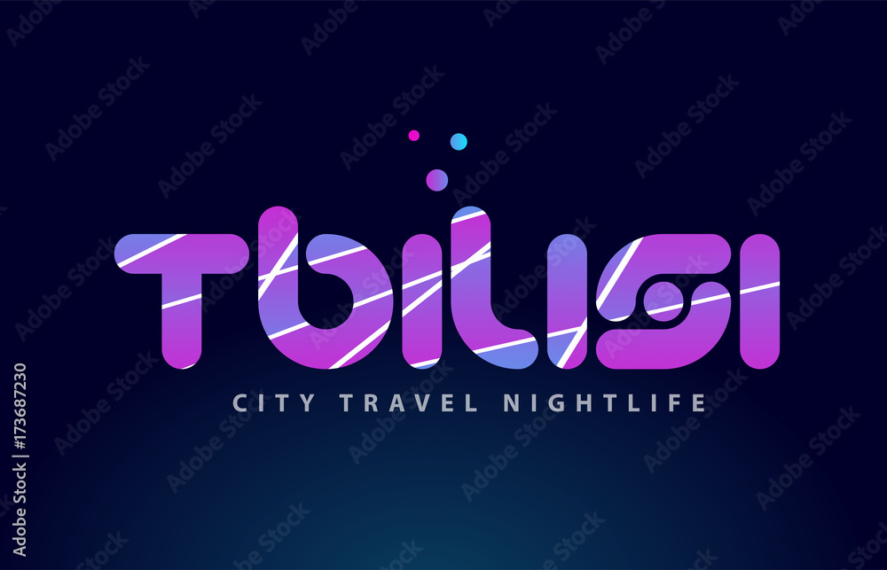 tbilisi european capital word text typography design tbilisi european capital word text typography design
