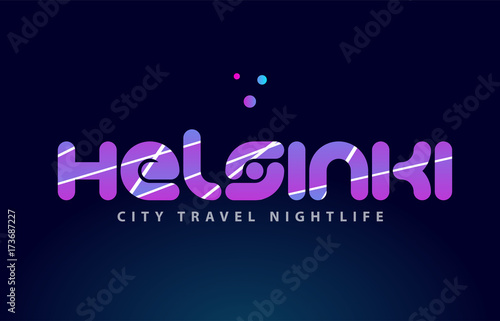 helsinki european capital word text typography design