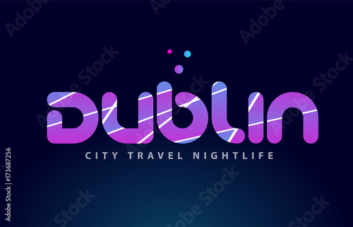 Photography dublin european capital word text typography design