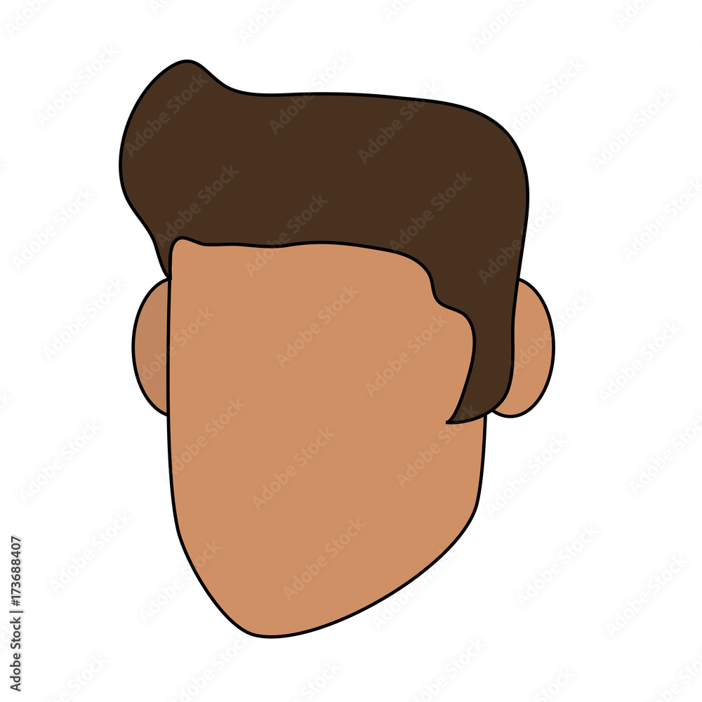 man avatar head with good hair icon image vector illustration design man avatar head with good hair icon image vector illustration design
